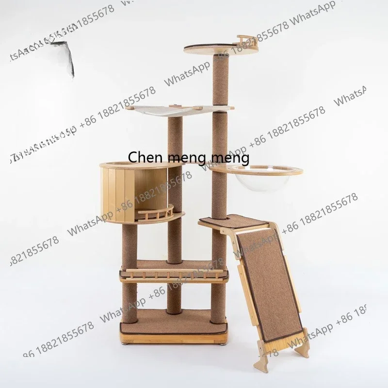 D5556 Cat climbing frame large cat tree hammock space bowl villa toy cat climbing column