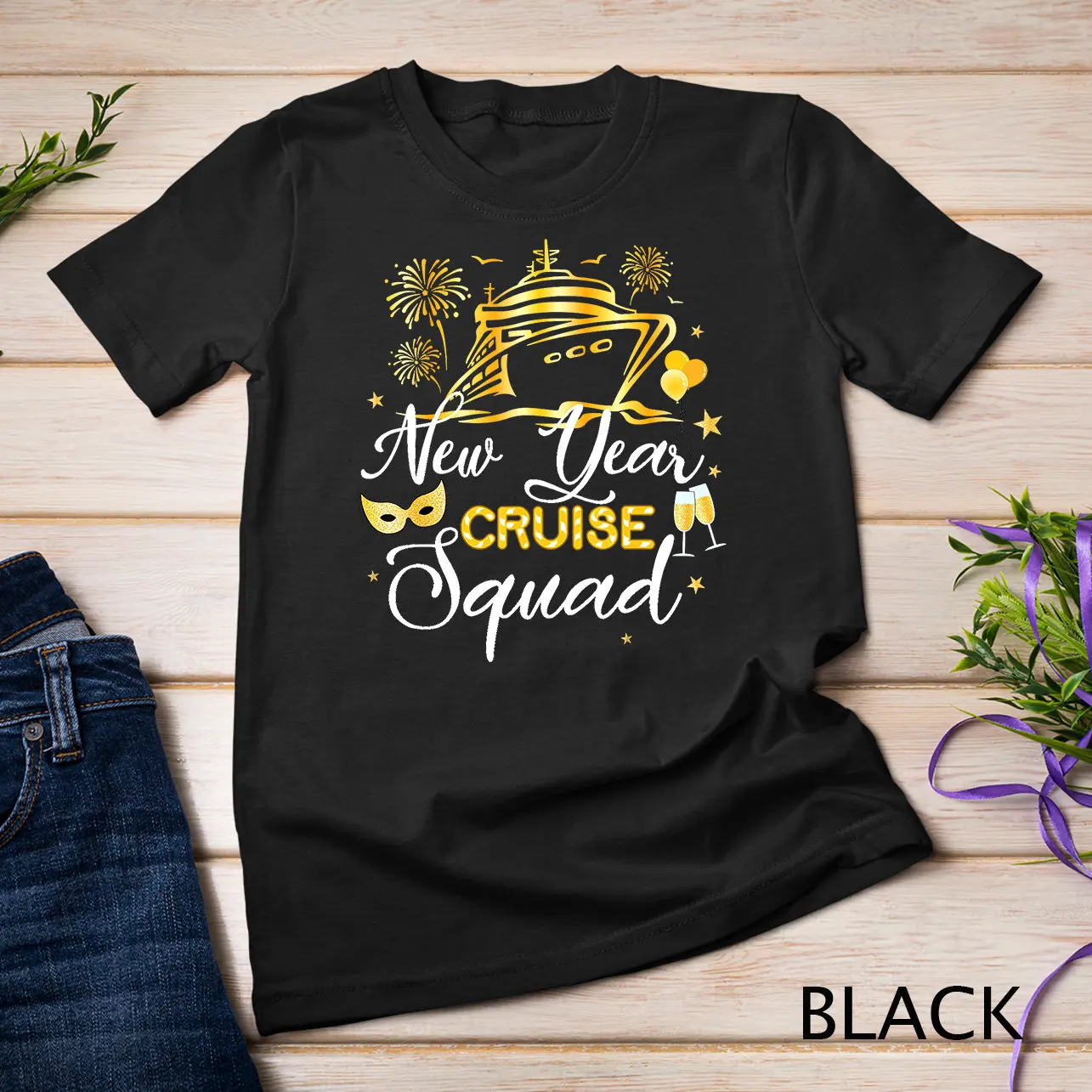 New Year Cruise Squad Happy Vacation Trip 2024 T Shirt Sweat