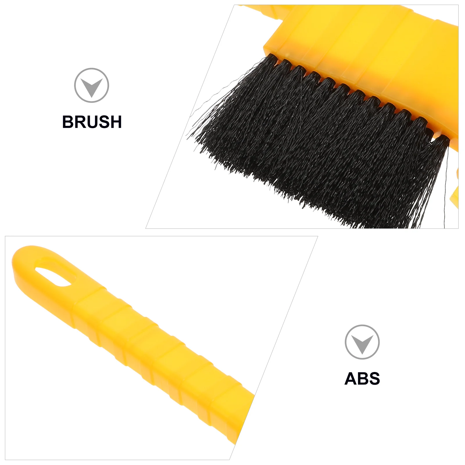 Brosse à neige et glace pour voiture, démontage polyvalent automobile, pelle en plastique ABS jaune pour pare-brise