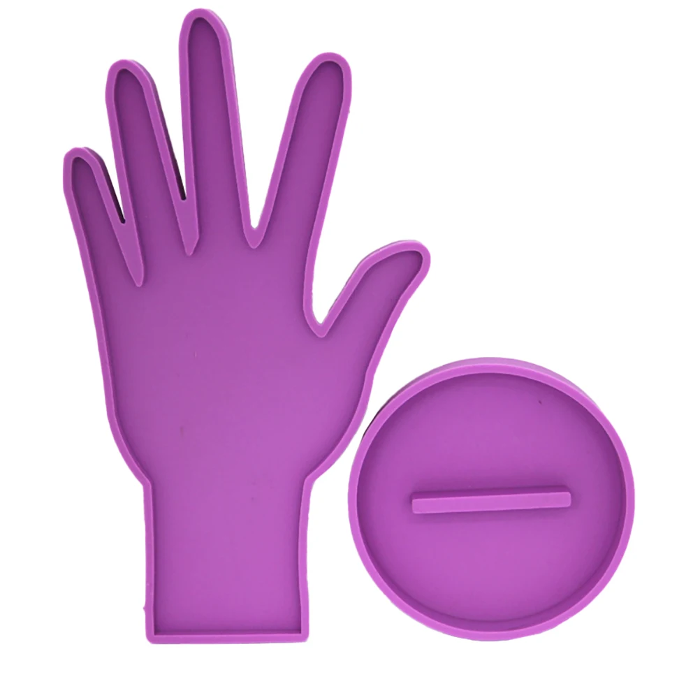 

1 set Hand Shape Silicone Mold for Jewelry Display Craft Reusable Shaped Ornament Casting Epoxy Resin Accessories DIY Decor