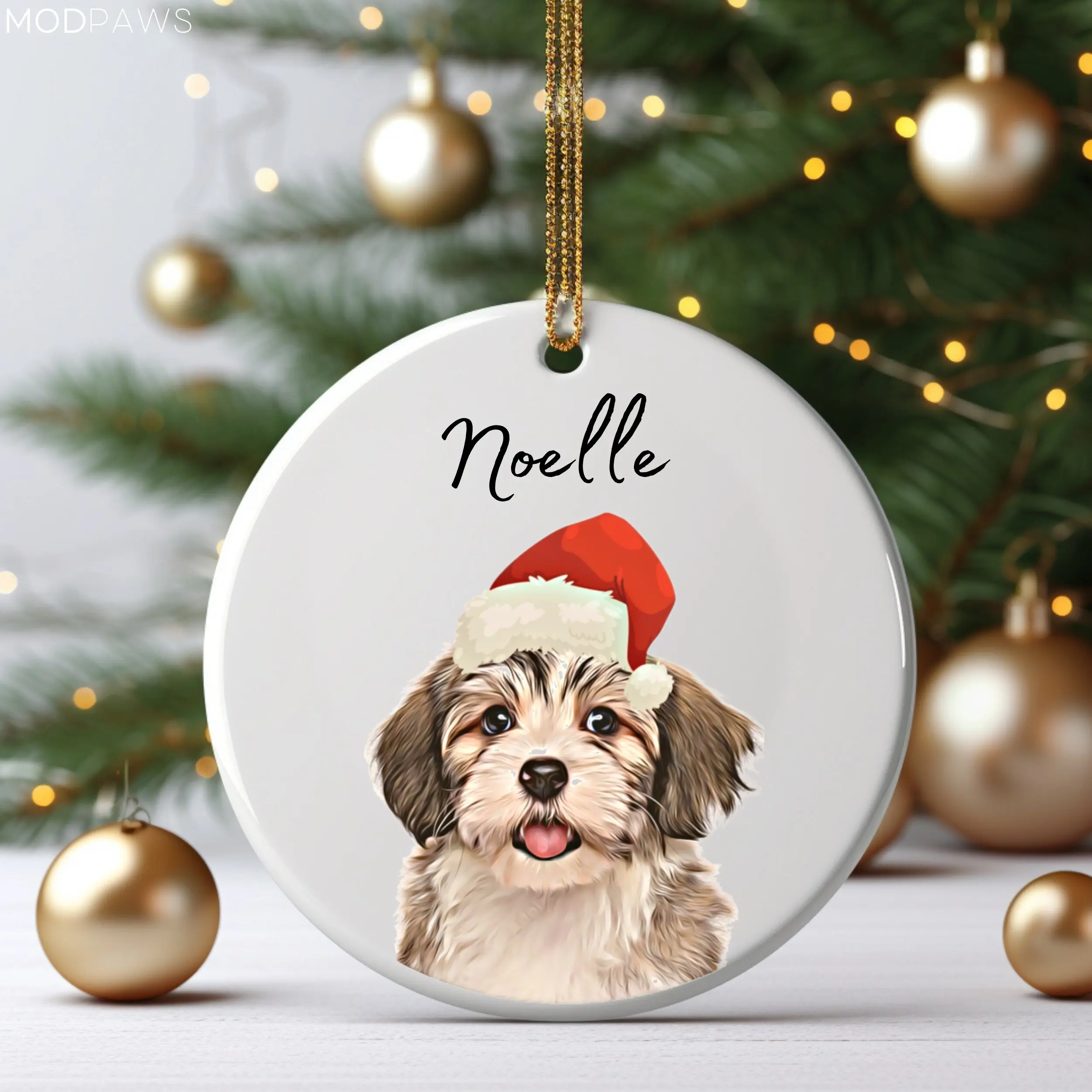 Custom acrylic pet photo + name personalized pet decorations - Custom decorations, Christmas dog decorations, personalized dog d