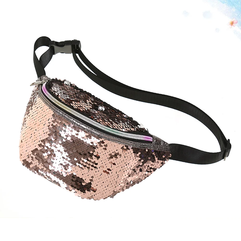 

1PC Sequin Waist Pouch Lightweight Large Capacity Sports Fanny Pack Mermaid Outdoor Bag for Phone Wallet Keys Sunglasses Safe