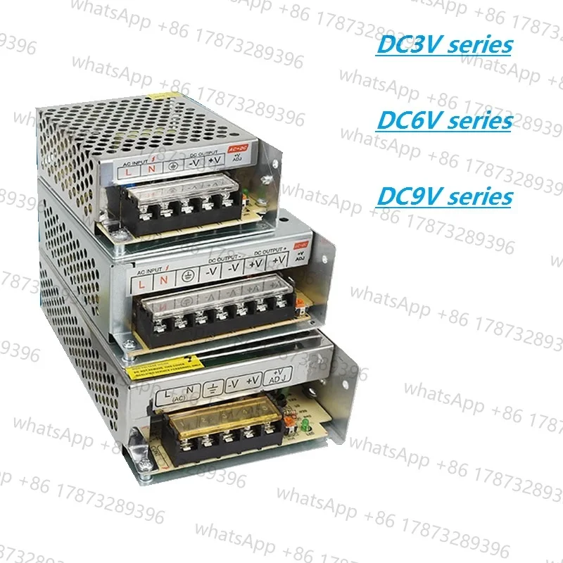 Fuente de alimentación conmutada, entrada CA 110~220V, salida CC 9V 6V 3V 3A 4A 5A 10A 20A 30A 40A 50A 60A 12W 60W 150W 360W, SMPS, LED, fuente de poder