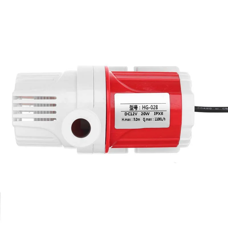 BVBV 20W 12V Dc 1100L/H Submersible Water Pump Marine Controllable Adjustable Speed Water Pump Fish Tank Aquarium