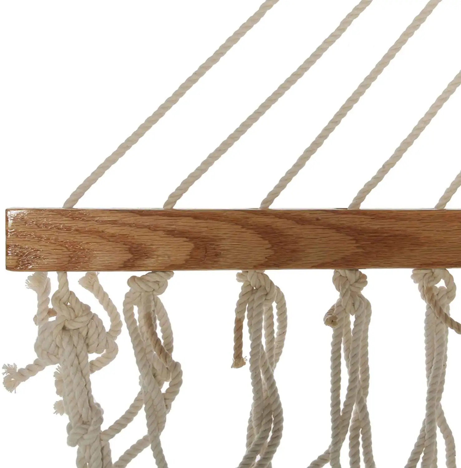 Deluxe Cotton Rope Hammock with Extension Chains & Tree Hooks, 2-Person 450LB Capacity, 13ft x 55in, Handcrafted, Customized
