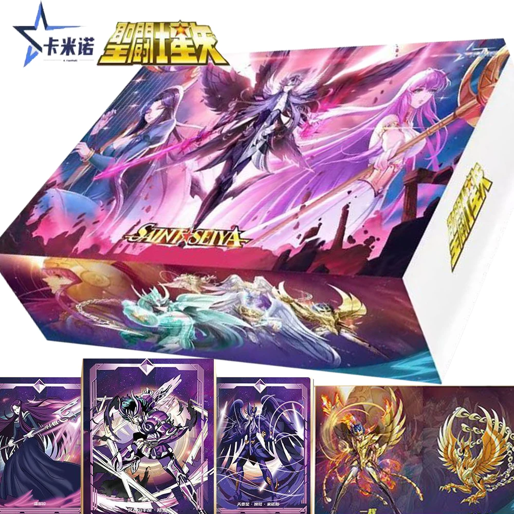 

Original Anime Saint Seiya Collection Card for Children Classic Popular Characters Athena Leisure Trend Cards Toys Birthday Gift