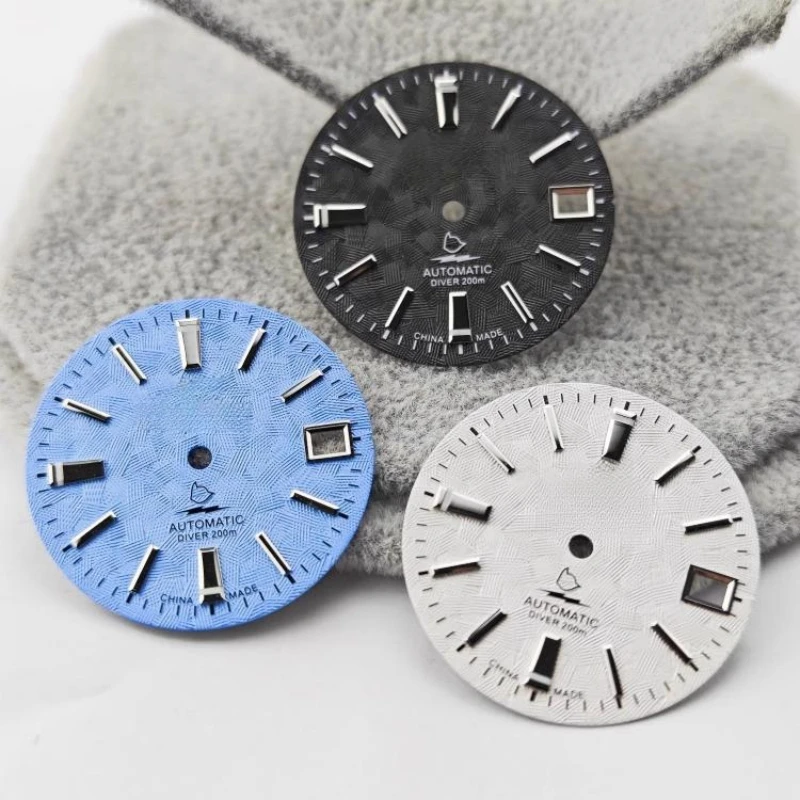 NH35 циферблат белый синий черный циферблат GS циферблат BGW9 светящийся циферблат 28,5 мм подходит для NH35/NH36 аксессуары для часов Nh36 циферблаты