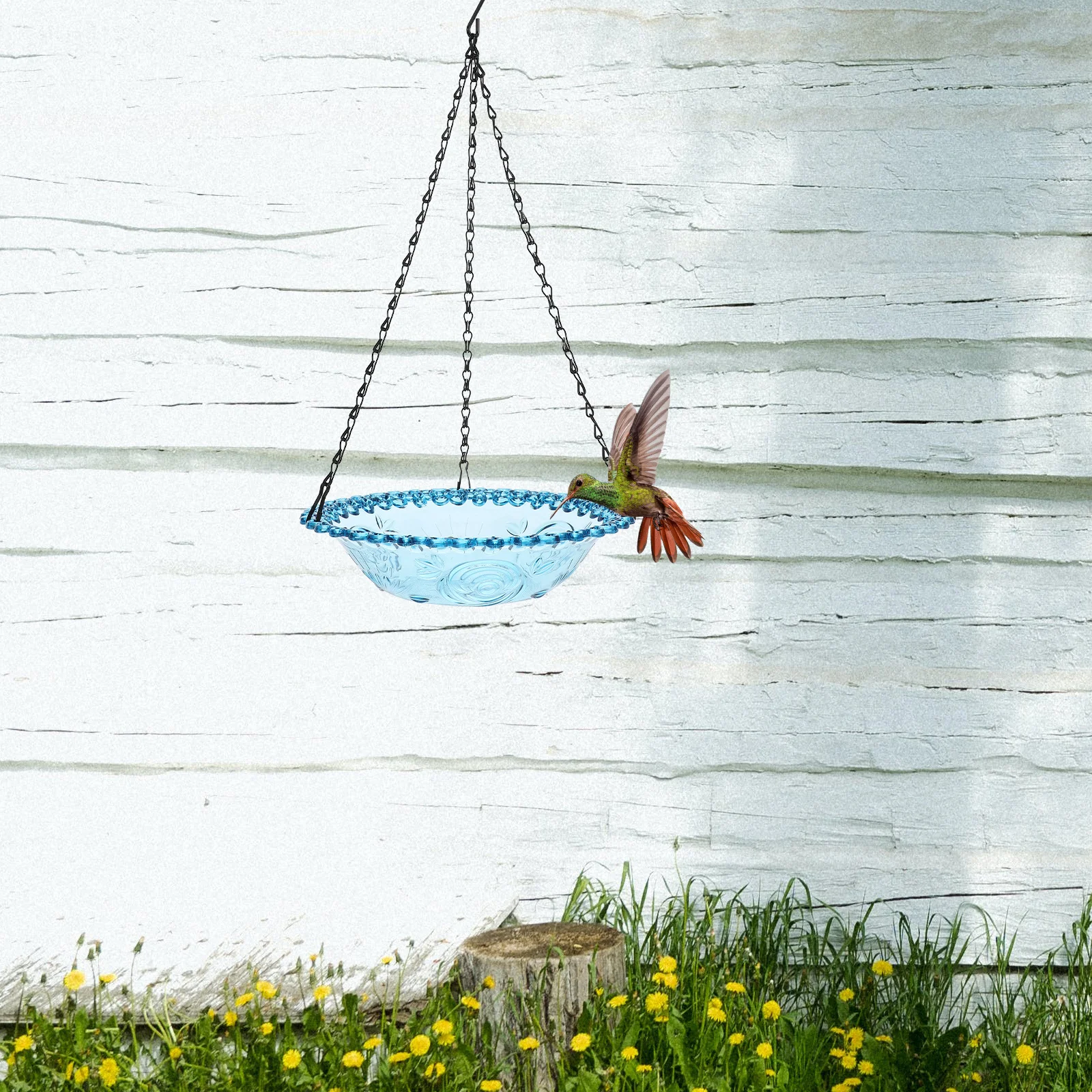 

Durable Bird Feeder Hanging Design for Outdoors Garden Patio Balcony Attracts Hummingbirds and Other Small Birds Relaxing