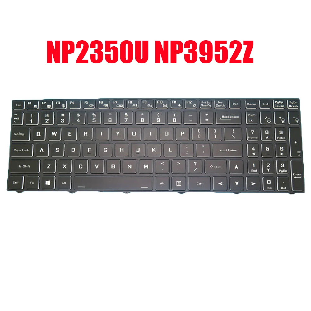 

Laptop Keyboard For Sager NP2350U NL50RU NP3952Z NK50SZ English US Black With Backlit New