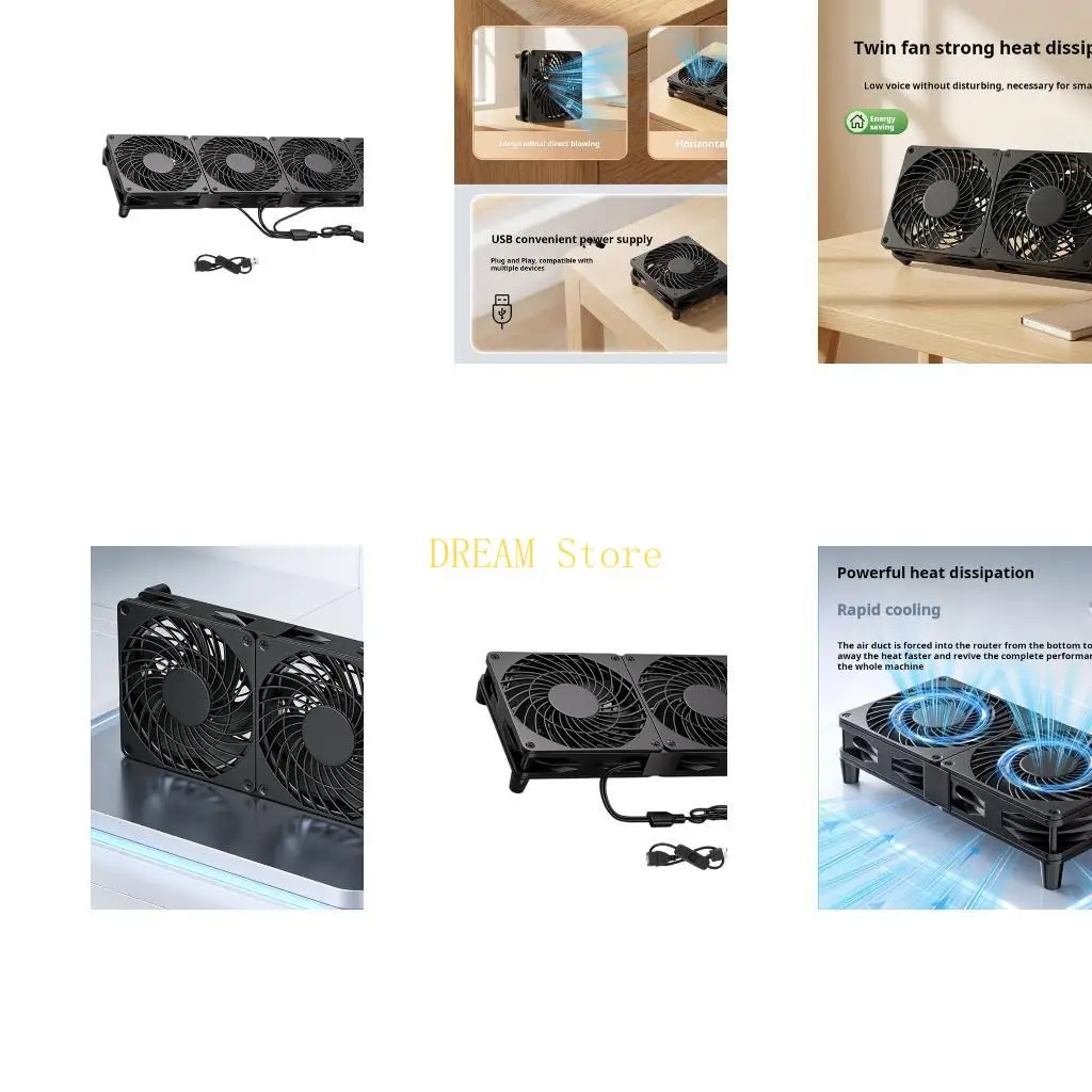 High Speed 1500RPM USB Computer Fan 5V 0.2A For TV Box And DVR Efficient Heat Dissipation Best Sale