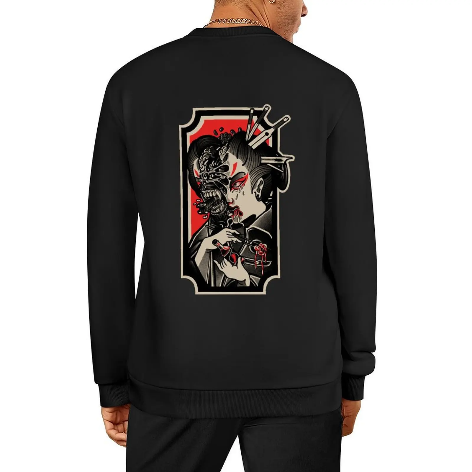 

Xenomorph Irezumi x Spicy Sauce T-Shirt design Alien Pullover korean clothes mens designer clothes autumn jacket men sweatshirts