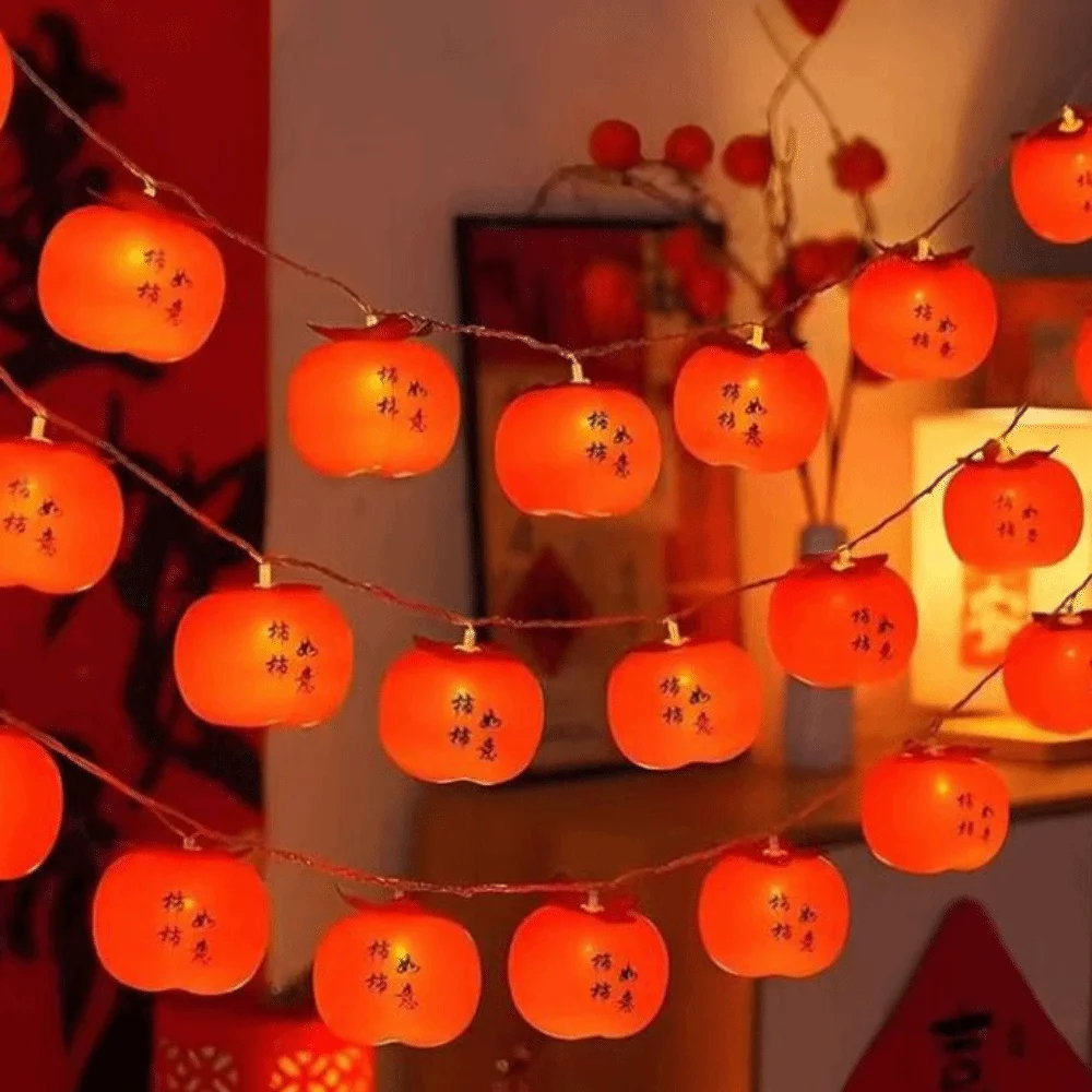 أضواء LED مقاومة للماء Ruyi موفرة للطاقة LED 20 فوانيس حمراء فائقة السطوع تعمل بمنفذ USB ضوء البرسيمون ديكور خارجي #5