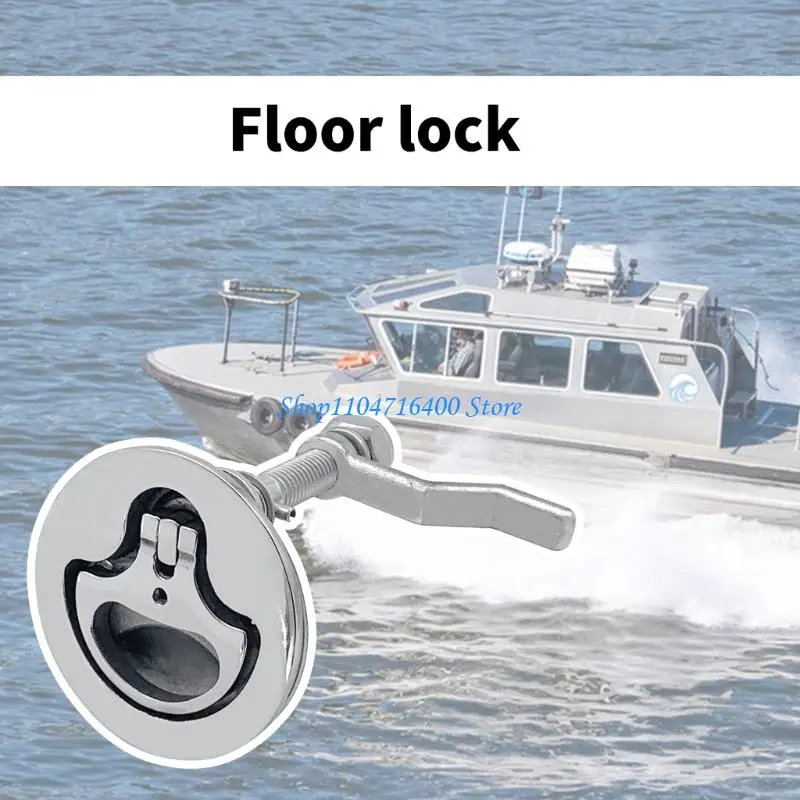 y1gd Stainless Steel Deck Hatches Lock With Ergonomic Curved Handle Secure Fastening