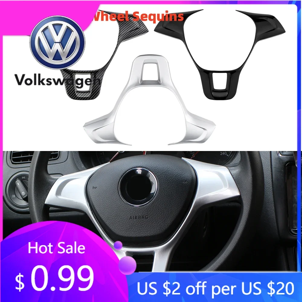 

Новинка 2026: Горячая продажа! Накладка на панель руля с пайетками для Volkswagen VW Golf 7 GTI MK7, POLO 2014-2015, Jetta MK6 2015