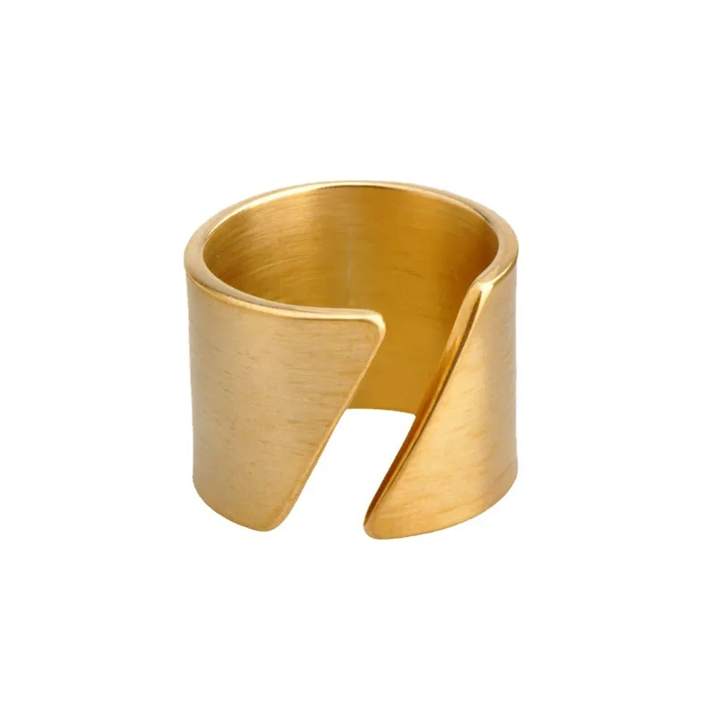 JHSL 15mm Big Large Men Statement Thumb Rings Gold Color Stainless Steel Fashion Jewelry Anniversary Gift Size 5 6 7 8 9 10