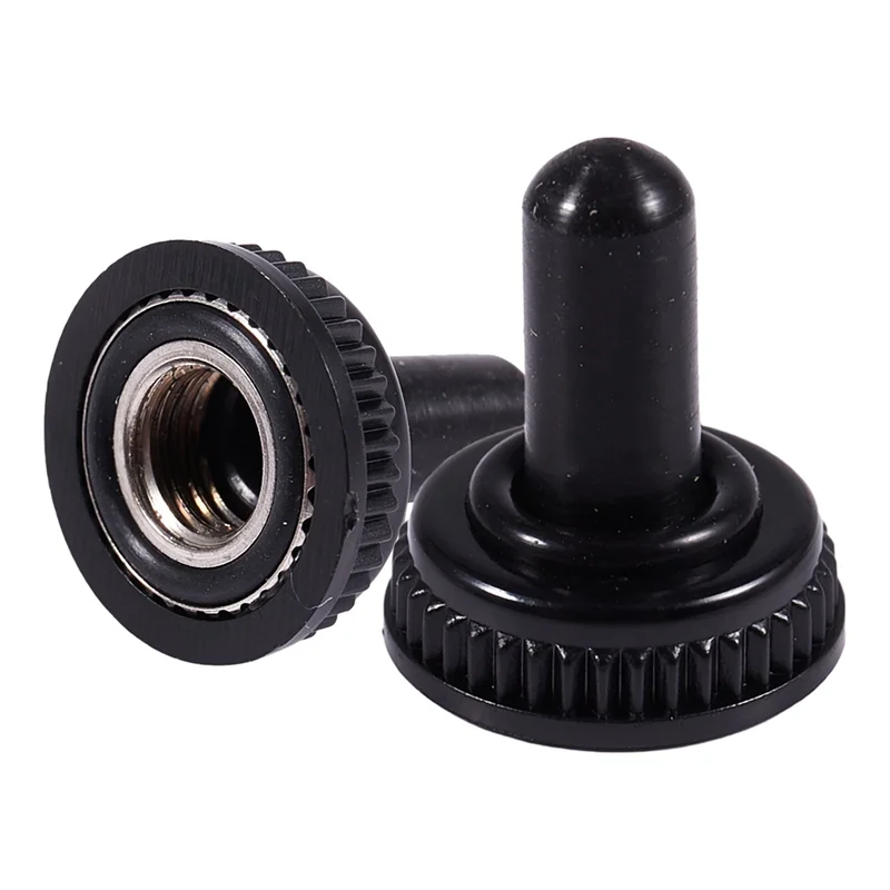 20 X 방수 토글 스위치 부트 캡 검정색 고무 커버 6Mm 직경-ABQU