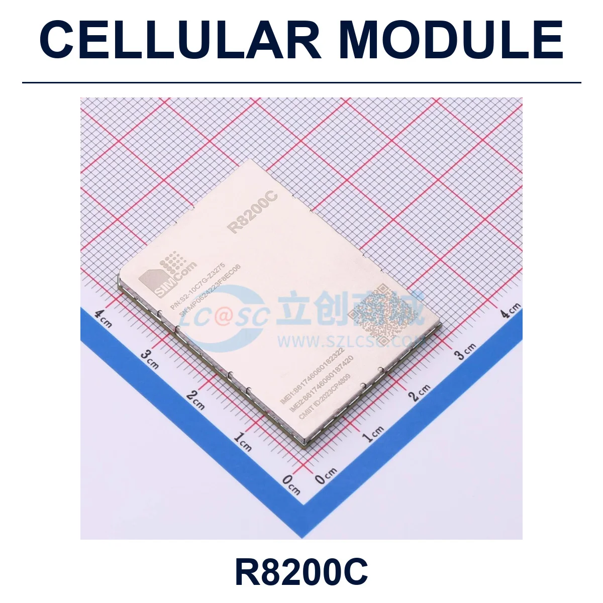 SIMCOM R8200C Cellular Module USB; SPI 3.3V-4.4V