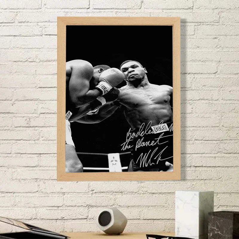 Boxer Mike T-Tyson Boxing Paintings for Bedroom Decoration Home Decorations Room Decor Decorative Painting on Canvas Poster Wall