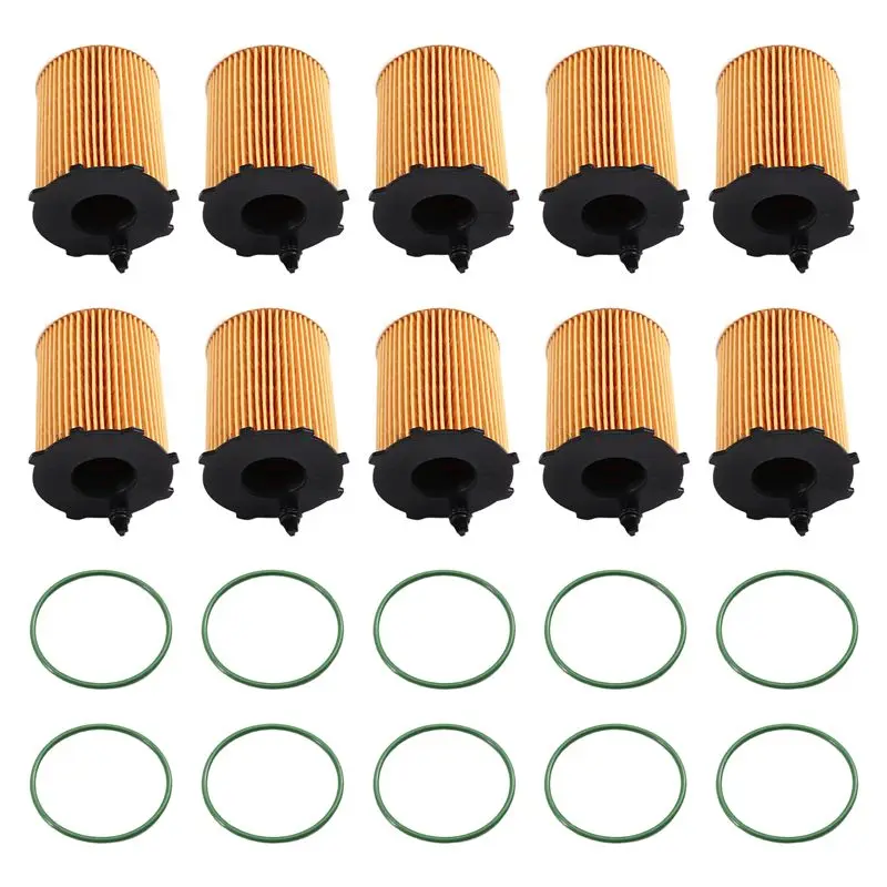 Filtro de aceite de alta calidad, 10 piezas, 1610693780, para CITROEN C3 C4 BERLINGO JUMPY DS3 DS4 DS5 2008 208 3008 308 5008, motor diésel