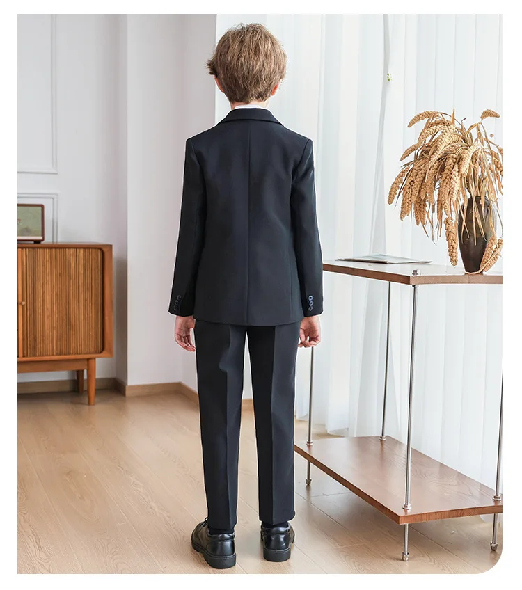 Kinderanzüge, Britische Gentlemen-Anzüge für Jungen, Geburtstagsanzüge für Jungen, Blazer für Blumenjungen bei Hochzeiten, Kostüme für Klavierauftritte A5045 – Detail 12