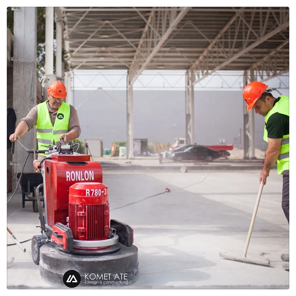 Ronlon Concrete Grinder 4 Heads Epoxy Marble Floor Grinding Leveling Machine
