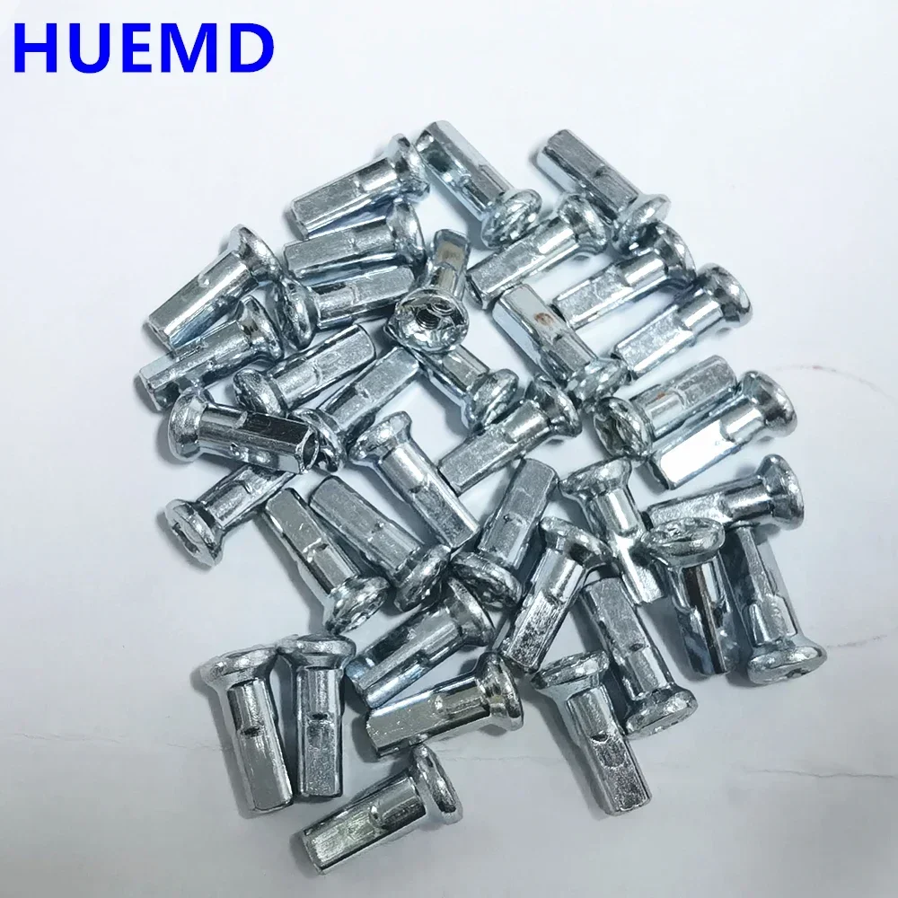 36pcs/lot Motocycle rims Nipples For Diameter 3.18-3.2mm 10G E-bike Spokes Sliver Color Spoke Caps