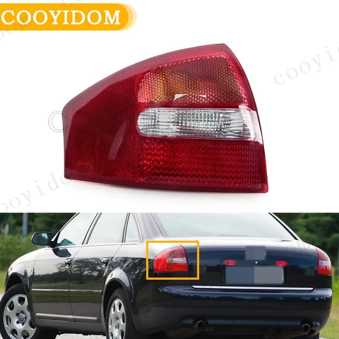 Задние задние фонари автомобиля, стоп-сигнал, стоп-сигнал для Audi A6 C5 Saloon/Sedan 2003, указатель поворота, стоп-сигнал, без лампочек