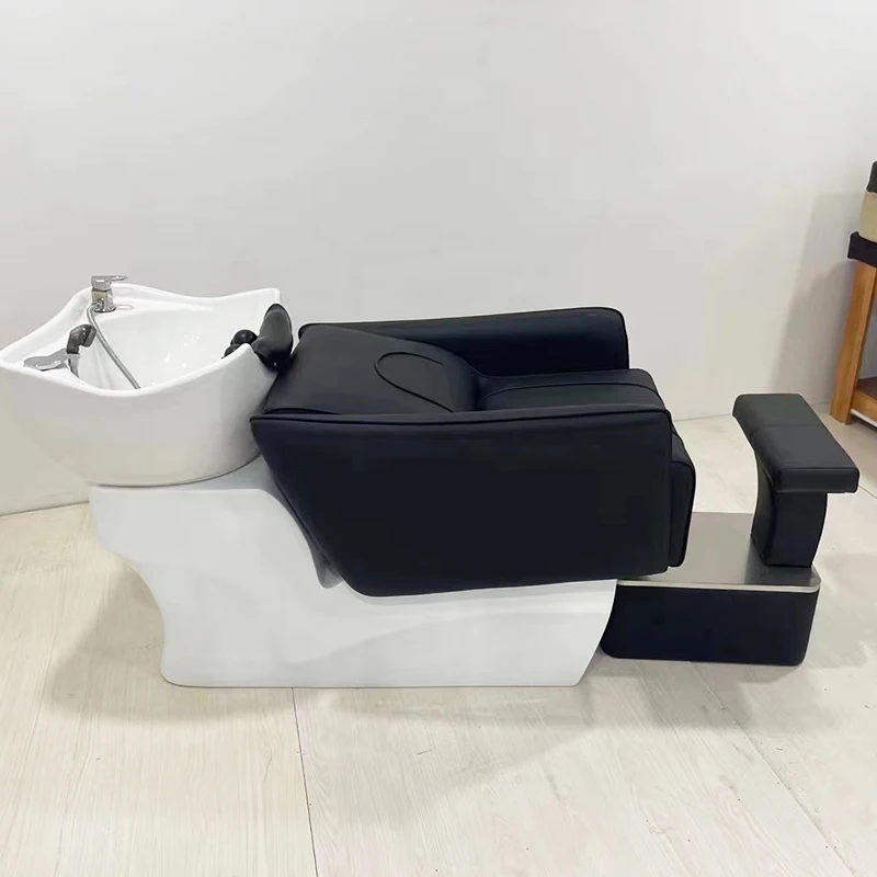 Professional Barber Shampoo Chair Barbershop Hairdresser Head Spa Shampoo Chair Hair Salon Luxury Sillon De Barbería Furniture