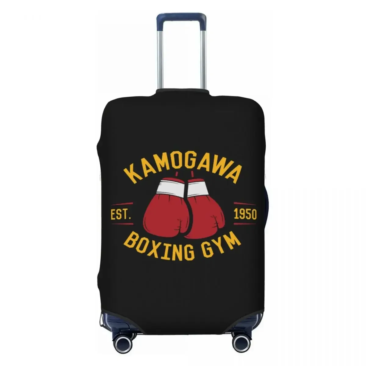 Custom Vintage Kamogawa Boxing Gym Travel Luggage Cover Washable Hajime No Ippo KBG Suitcase  Protector Fit 18-32 Inch