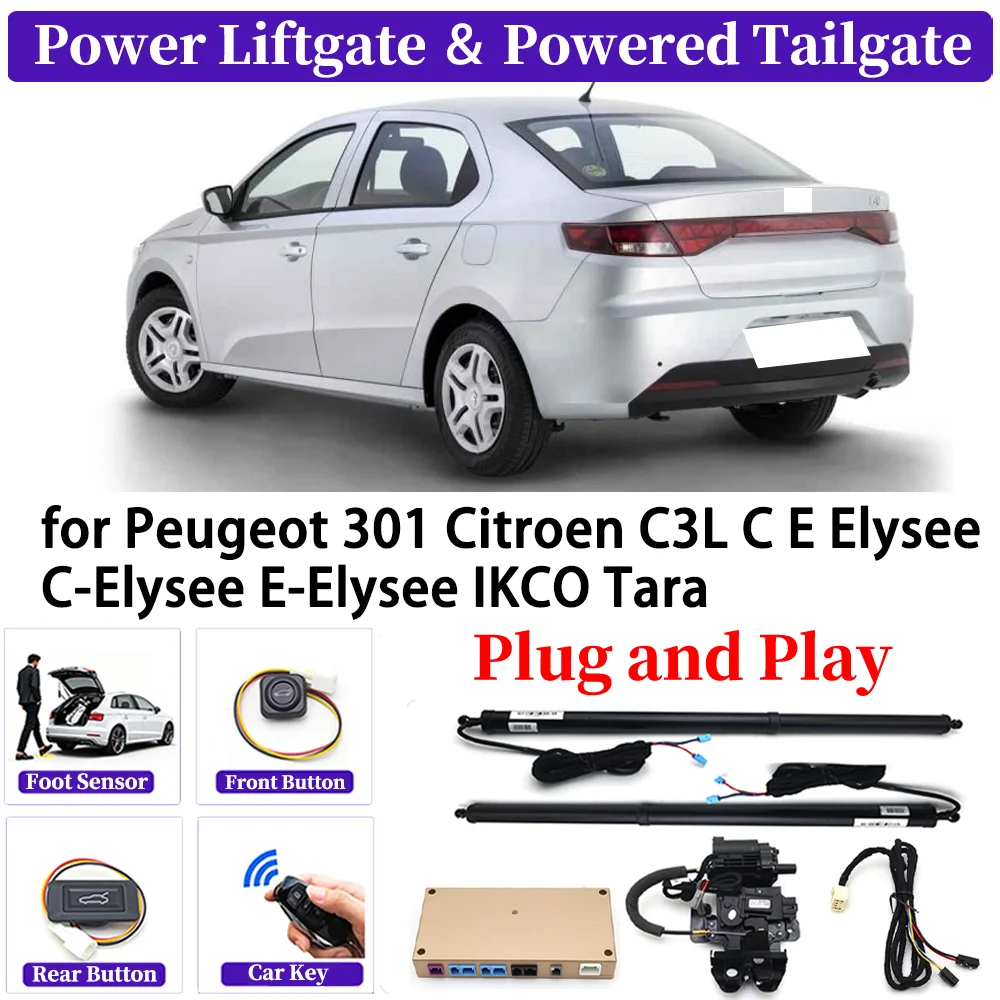 for Peugeot 301 Citroen C3L C E Elysee C-Elysee E-Elysee IKCO Tara Automatic Power Liftgate Kit Smart Electric Tailgate System