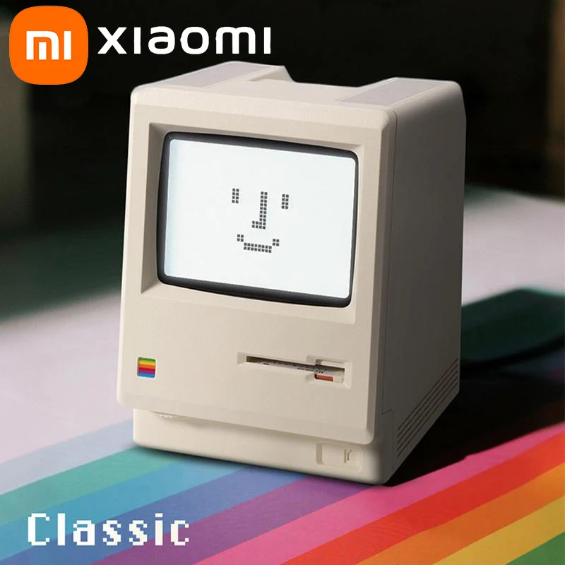 Xiaomi ريترو ساعة الإبداع ماكلوك المنبه طالب خاص الاستيقاظ قطعة أثرية سطح المكتب ديكور شاشة عرض إلكترونية المنبه