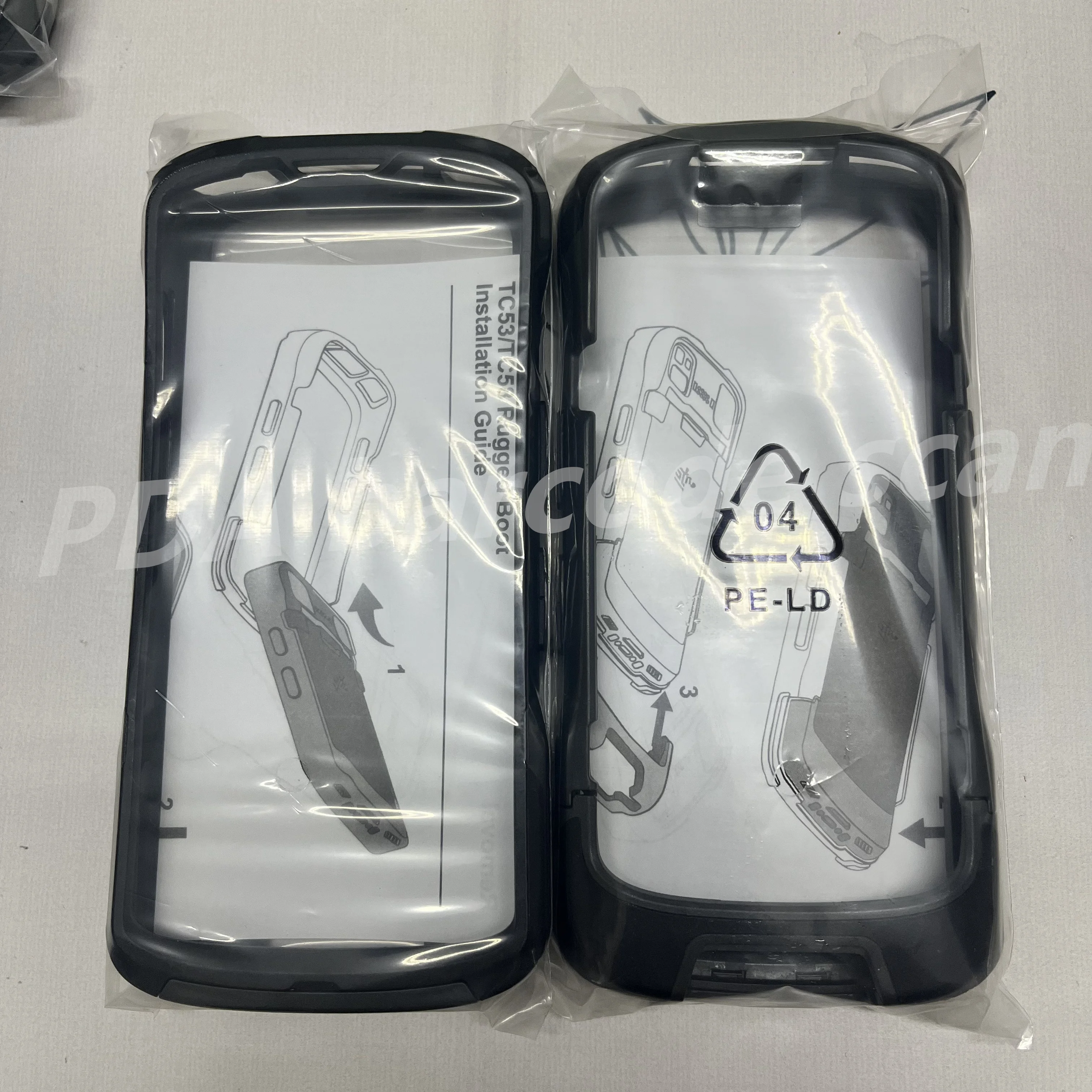 

2 шт./лот, новый защитный чехол, ремешок, бампер, черный для Motorola Symbol TC53 TC58 (SG-NGTC5EXO1-01)