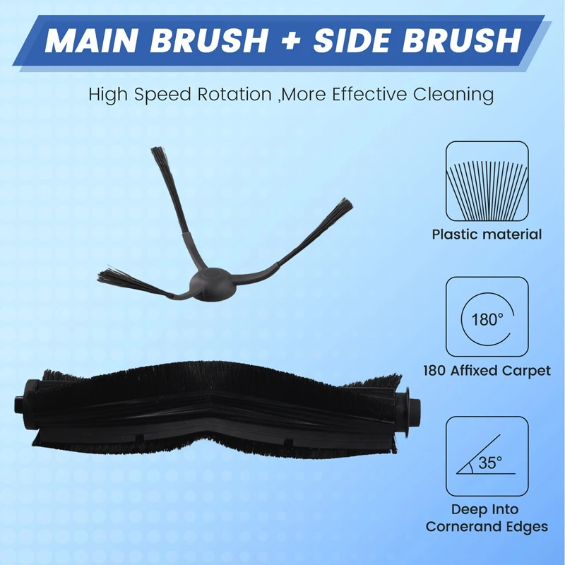 Pièces de rechange pour aspirateur robot Midea W20 et W20 Pro, brosse latérale principale, filtre Hepa, accessoires