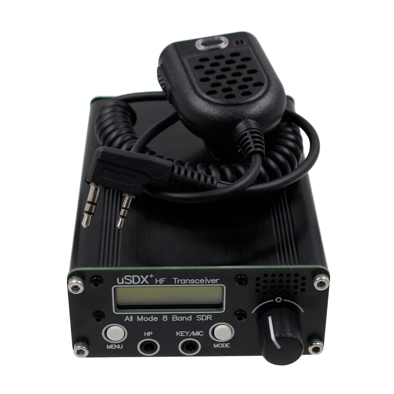 USDX+ SDR Transceiver All Mode HF Ham Radio 8 Band 80M/60M/40M/30M/20M/17M/15M/10M QRP USB LSB CW AM FM Transceiver