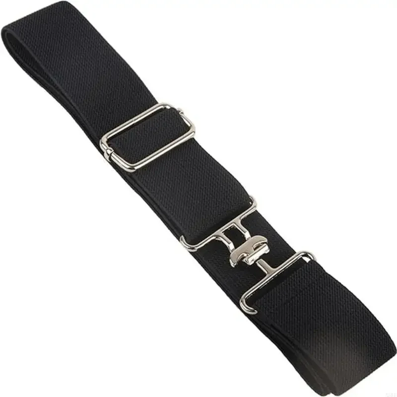 Unisex Elastic Riding Belt Shark Buckle Designs Comfortable And Secure Waistband For Equestrian Sport And Casual Wear