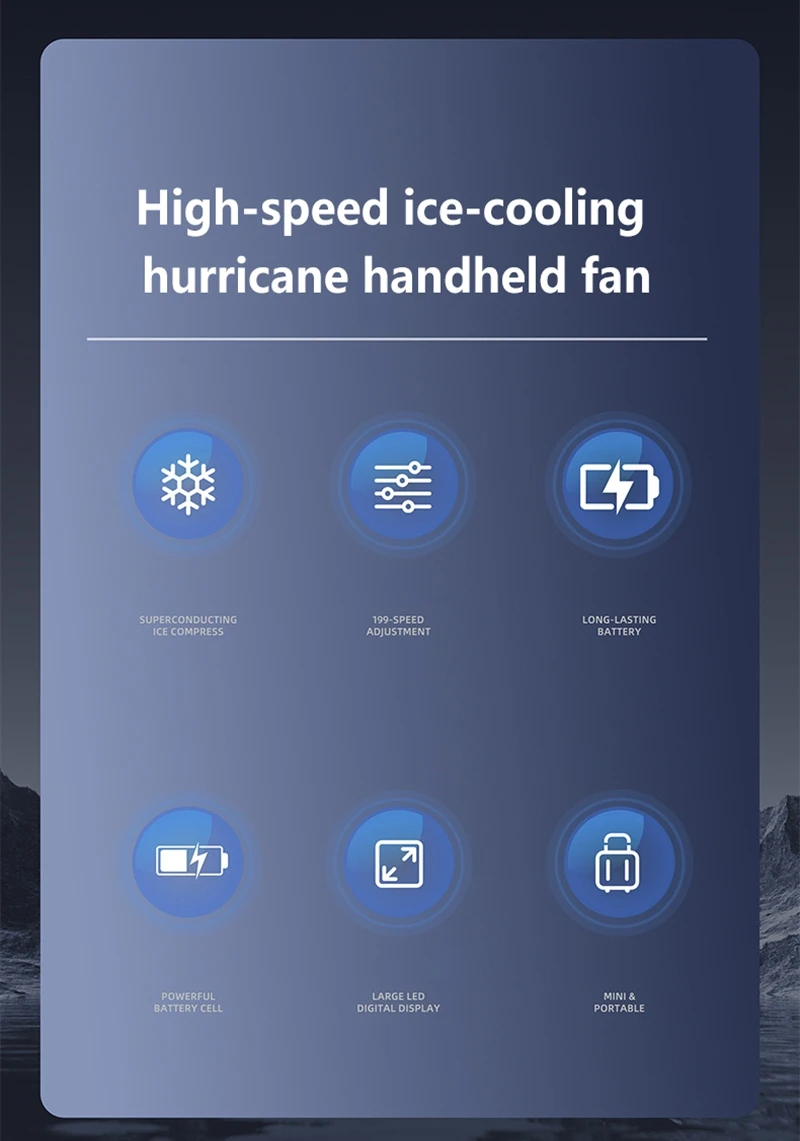 Lenovo Handheld Fan Cooling Ice Cooler Rechargeable USB Brushless Motor 199 High Speed Turbo Jet Fan for Outdoor Travel Office image 6