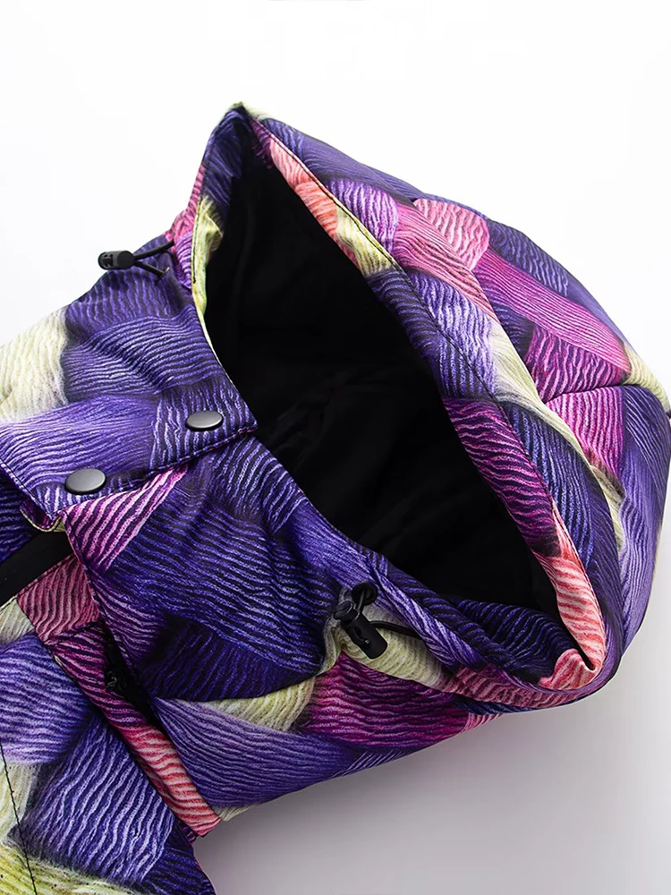 European and American style 2025 winter new women's clothing design slim fit versatile long-sleeved cotton ski jacket