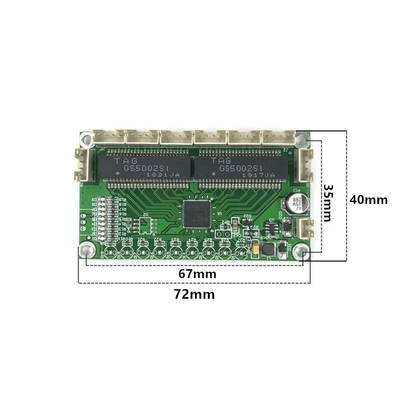 Unmanaged 5/8port 10/100M industrial Ethernet switch module  PCBA board OEM Auto-sensing Ports PCBA board OEM Motherboard