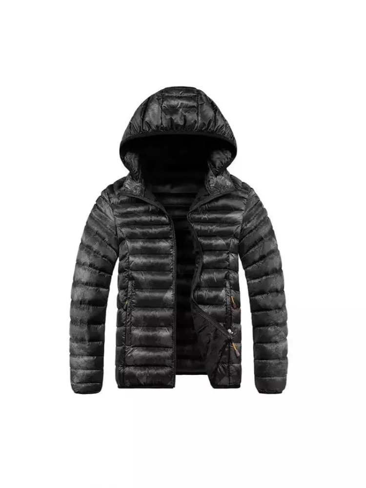 Autumn/Winter Classic American Vintage Sporty Windproof Thickened Warm Hooded Cotton Jacket Men's Casual Loose Plus Size Coat