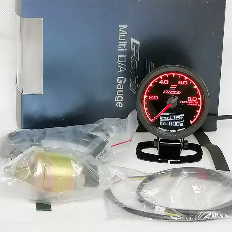 62MM GReddi Messgerät 7-Farben-LED Digitalanzeige Boost Turbo Volt Display Wasser- & Öltemperatur Kraftstoffdruck Drehzahl Vakuum AFR Anzeige – Detail 15