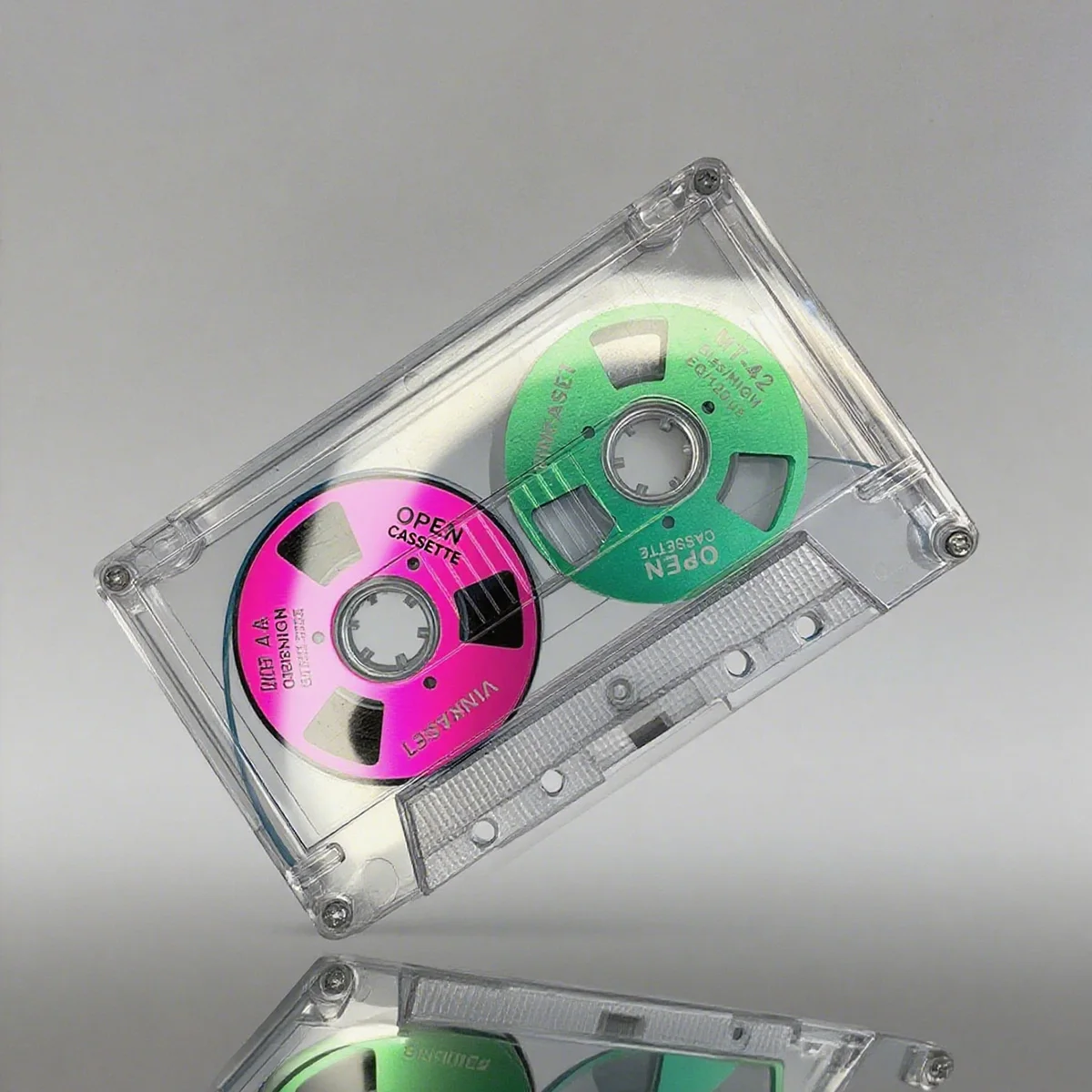 Kaseta audio 50-minutowa, kaseta magnetofonowa szpulowa, pusta taśma, podwójna kolorowa metalowa szpula, taśma muzyczna HIFI do Walkmana, magnetofonu. — zdjęcie produktu 5