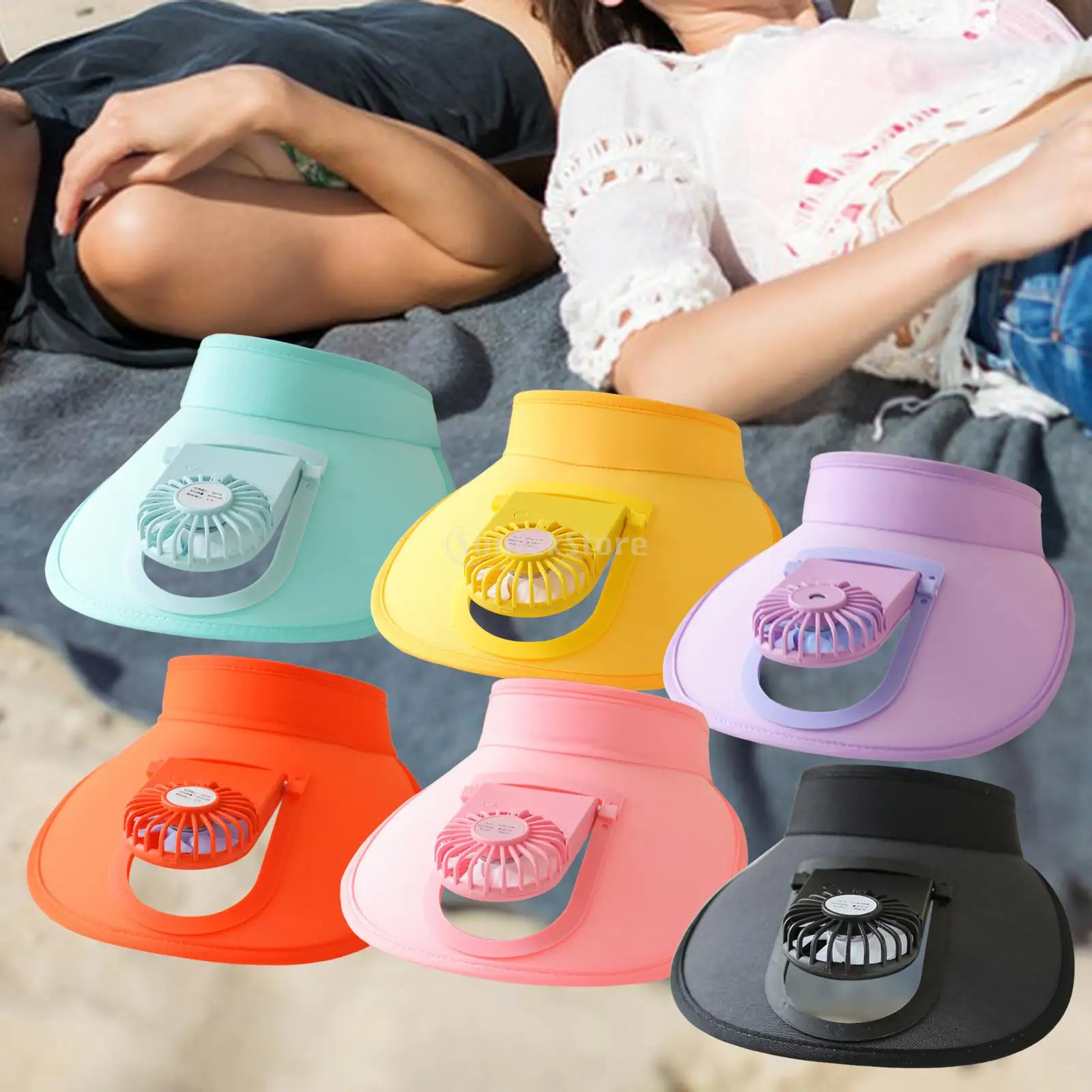 Children Breathable Cooling Fan Hat Sunscreen Fan Sun Visor Hat Cooling Peaked Cap Hat Usb Charging Hat Fan For Sport Ou V2U0