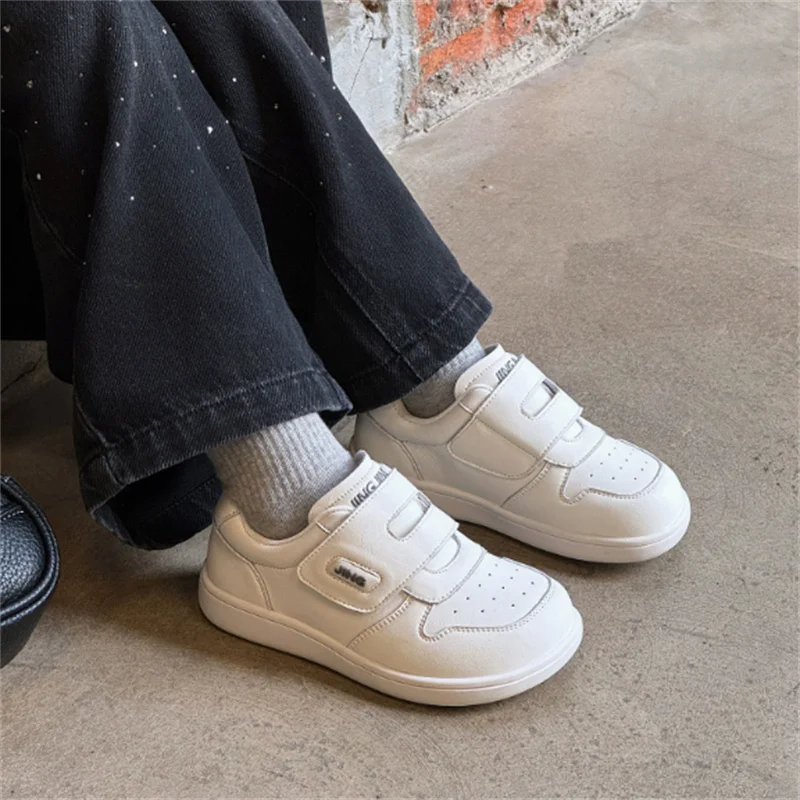 

2026 New Spring Children Shoes Leather White Kids Tennis Breathable Fashion Outdoor Boys Girls Sneakers Size 26-37