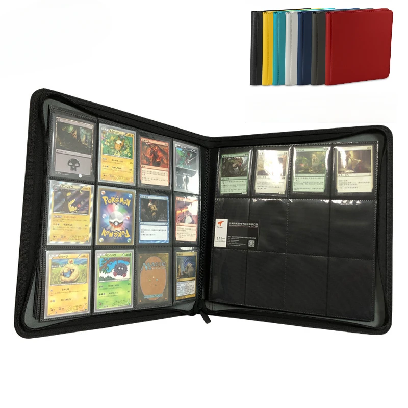 12 kieszeni PU Football Baseball Card Binder Trading Card Holder z rękawami Album kolekcjonerski na karty 480 kart