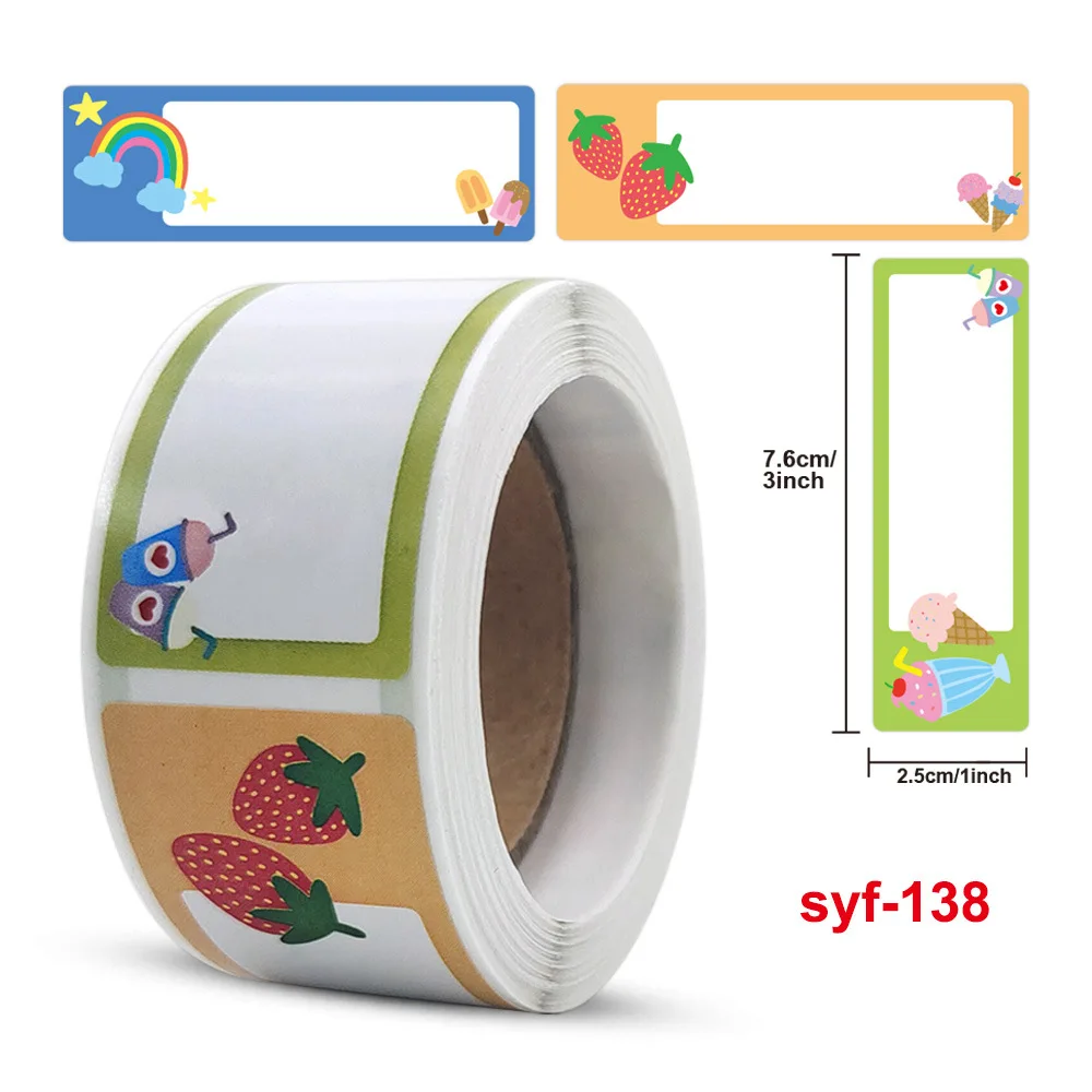 Cute Cartoon Name With Kindergarten Baby Name Label Handwriting Self-adhesive Self-adhesive Sticky Note Sticky Office Stationery