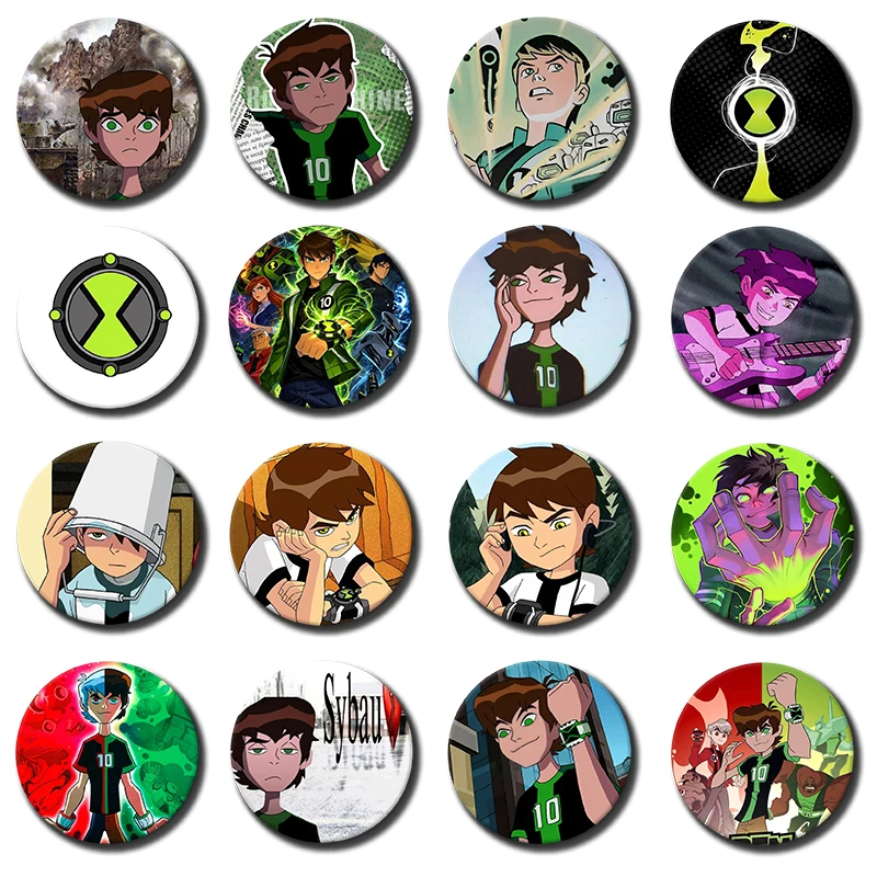 Pin de Botón Suave de Anime Ben10 Omniverse, Omnitrix Ben Tennyson Ultimate Alien, Broche, Insignia, Accesorios para Bolsos, Decoración, Regalos para Fans y Coleccionistas