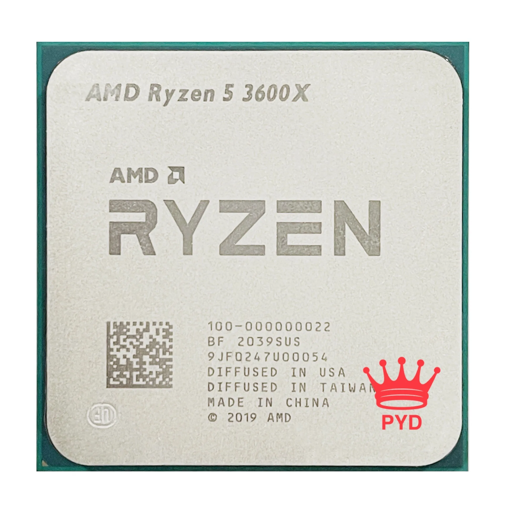 معالج وحدة المعالجة المركزية AMD Ryzen 5 3600X R5 3600X 3.8 جيجا هرتز سداسي النواة اثني عشر خيط 7NM 95W L3=32M 100-000000022 مقبس AM4
