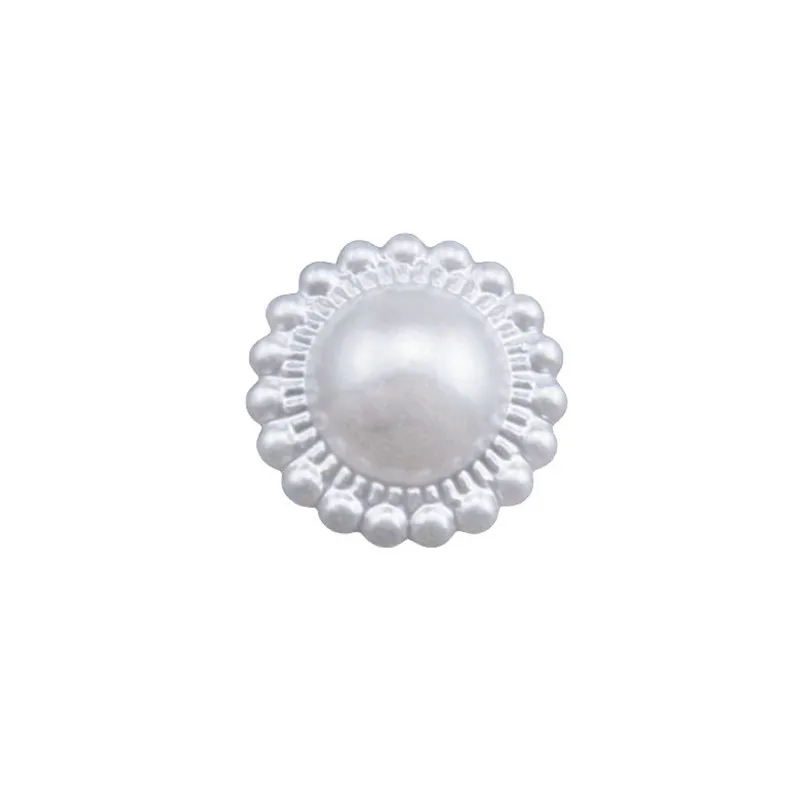 100Pcs 0.9-1.78cm/Optional Half Round Acrylic Imitation Pearl Flatback Loose Beads Jewelry Making Diy Clothing Crafts Accessory