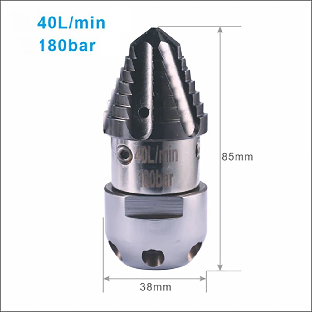 1/2'' Industrial Heavy Dirt High-pressure Sewer Cleaning Nozzles, Rotating Pipe Cleaning Nozzles, Cleaning Car Accessories