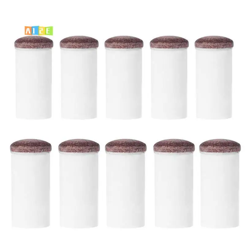 

A12E-10 Pcs Slip-On Pool Cue Tips Billiard Accessories Billiards Fans Entertainment 13Mm
